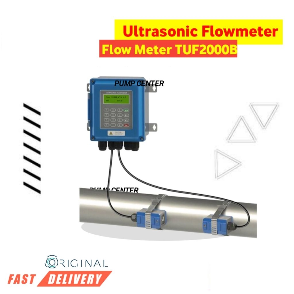 Jual Flow Meter Solar TUF2000B Ultrasonic Liquid Tester Flowmeter TUF ...