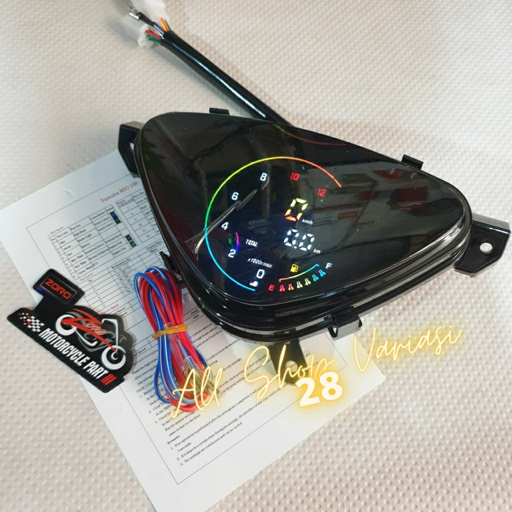 Jual speedo meter digital mio sporty / MIO SMILE SPIDOMETER FULL ...