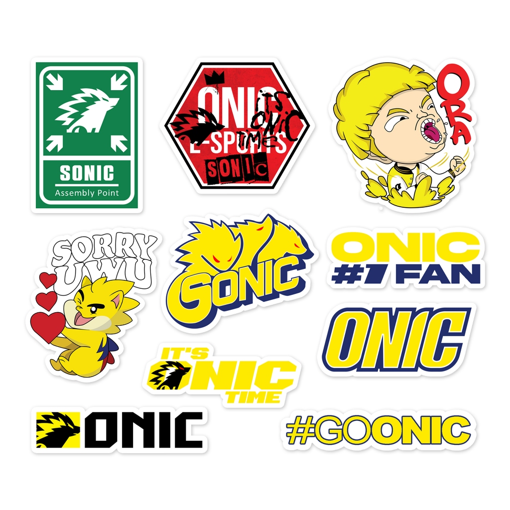 Jual Stiker ONIC ESPORTS Sticker Pack vol. 3 (The Champion) | Shopee ...