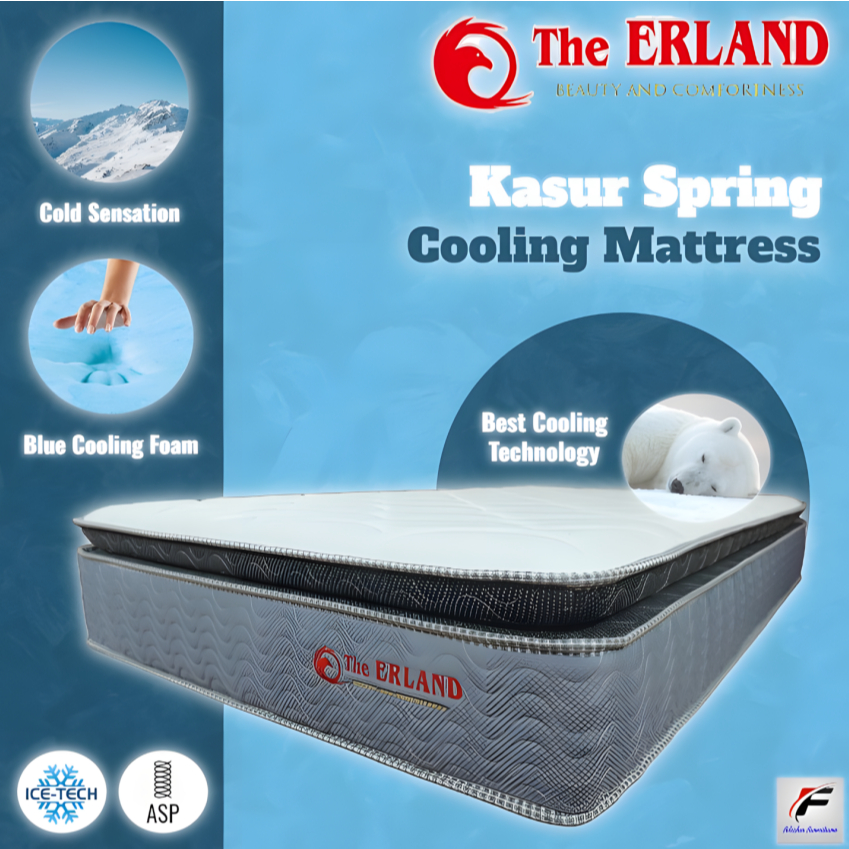Kasur The Erland Cooling Mattress in box Spring Pocket