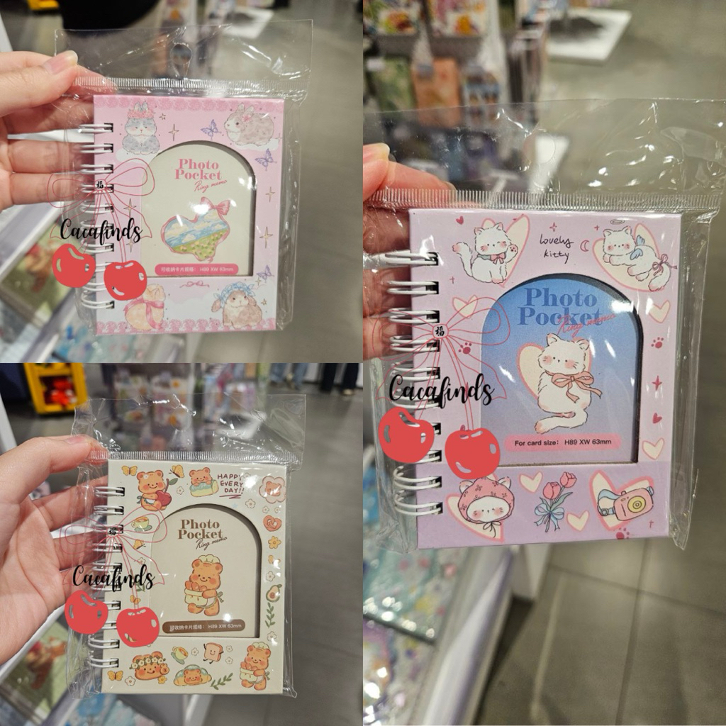 Jual OHSOME x Hitta‼️Photo Pocket Ring Notebook Animal Cute Collection ...