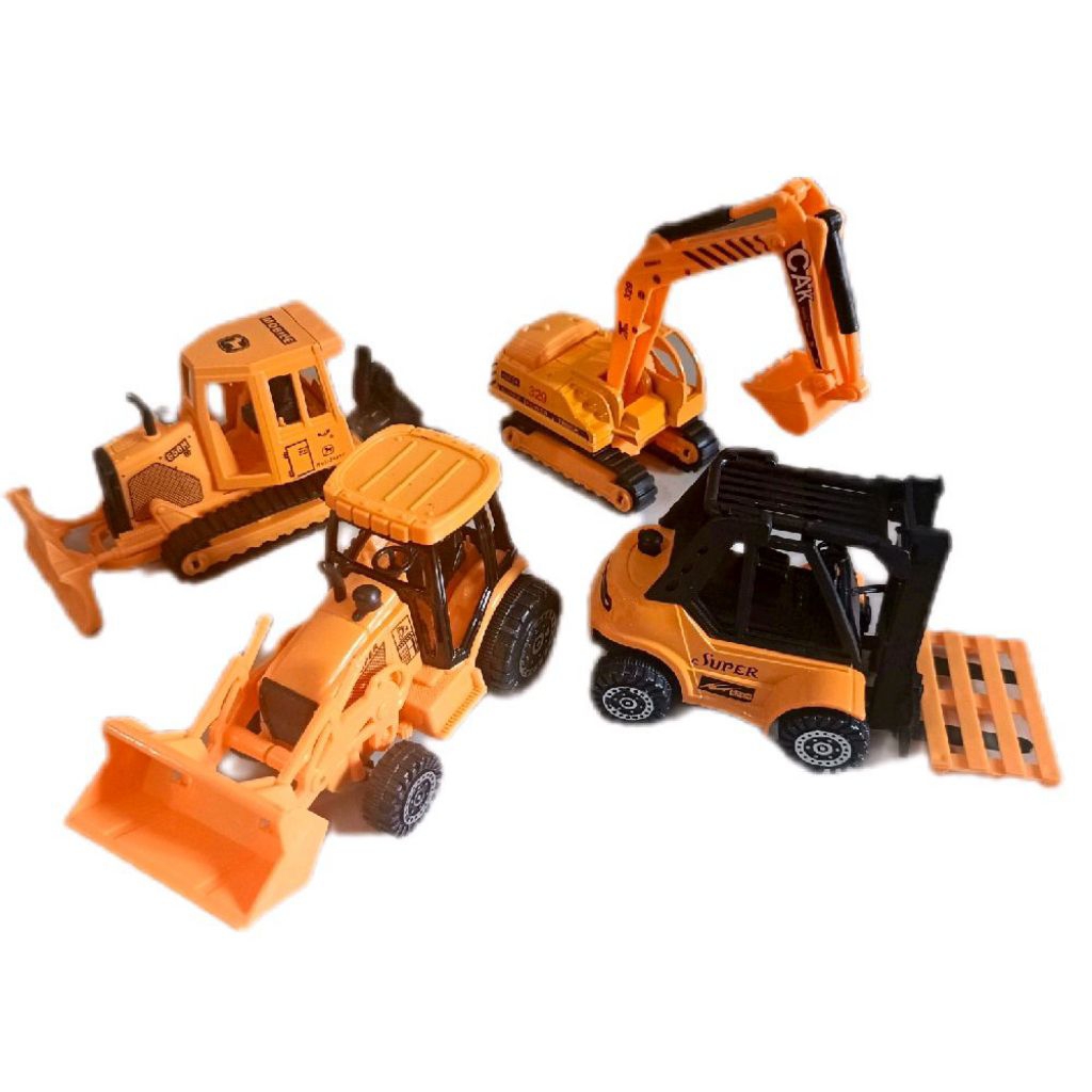 Générique Excavator Toy Model, Bulldozer Vehicle Figure, Engineering
