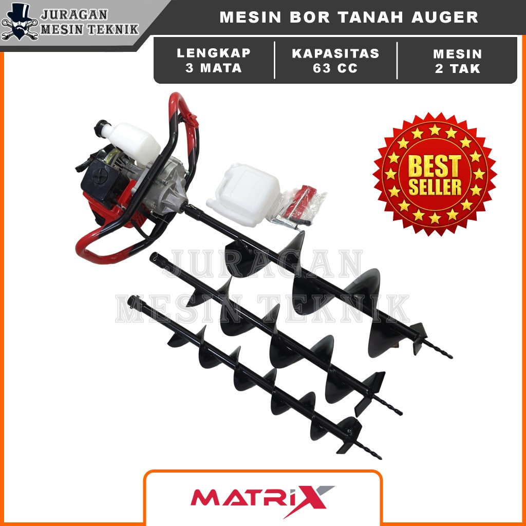 Jual Mesin Bor Tanah Biopori Auger 63 Matrix | Shopee Indonesia