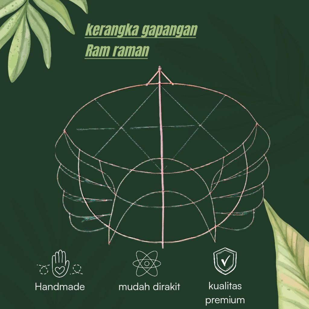 Jual Rangka Layangan Ram Raman Empet set sendaren Di Raut Halus 1-2,5 ...