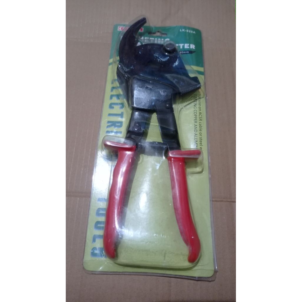 Jual Gunting Potong Kabel/Racheting Cable Cutter OPT-JIS LK-520A 40mm ...