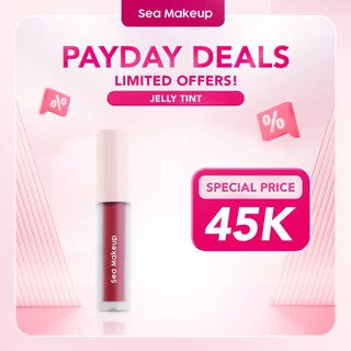 Sea Makeup Slick Cover Jelly Tint – Liptint Tahan Lama dengan Finishing Glossy, Melembapkan Lip & Bibir dengan Peptide Complex, Hyaluronic Acid & Honey Extract
