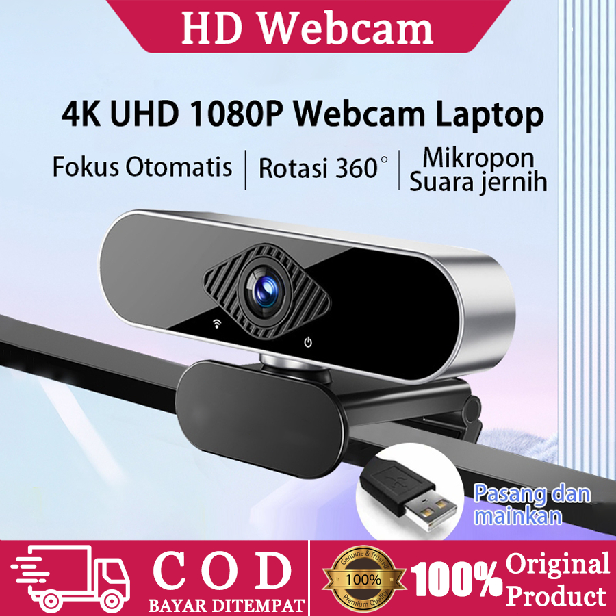 Jual 4K Webcam Laptop PC 1080P Full HD USB Kamera Laptop Sudut Lebar ...