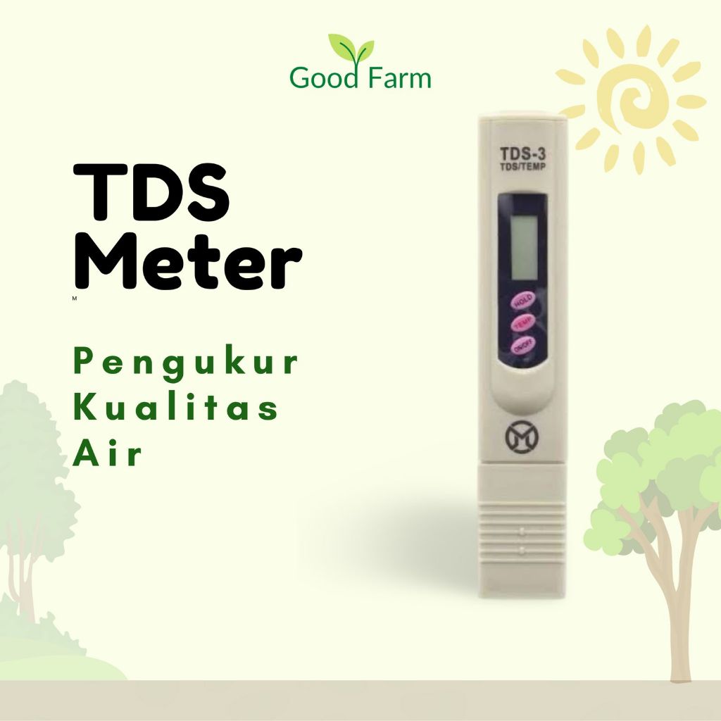 GoodFarm - Alat Ukur TDS-3 Meter Hidroponik
