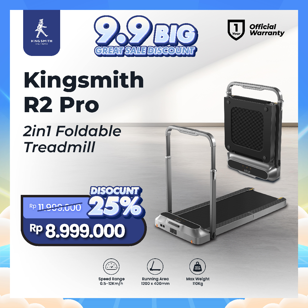 Jual Kingsmith Walkingpad R2 PRO Treadmill Lipat Running Pad Walkingpad ...
