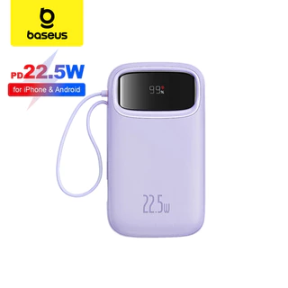 Baseus Qpow2 22.5W Fast Charging Power Bank Dual-cable Type-C PD QC SFC