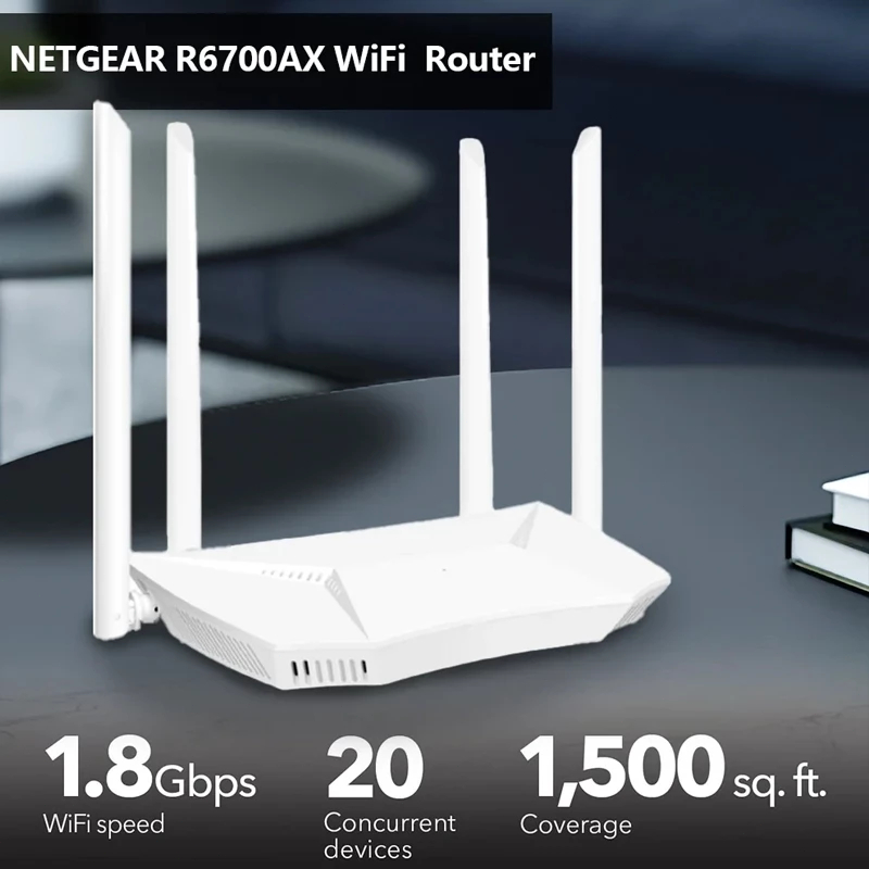 Jual 【Siap】NETGEAR R6700AX WiFi Router WIFI 6 | 300 Mbps | Wireless N ...
