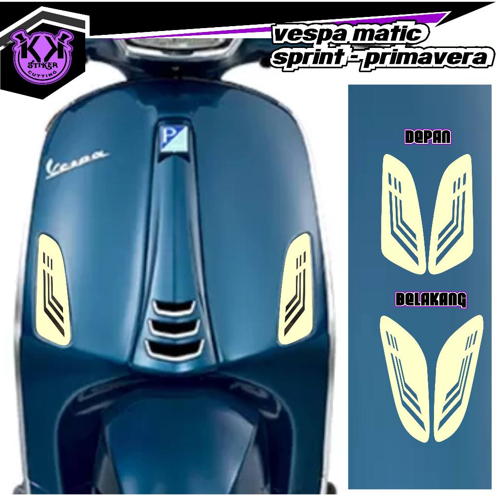 Jual Sticker cutting sen/MOTIF.7A/Stiker Lampu Sepeda Motor Vespa Matic ...