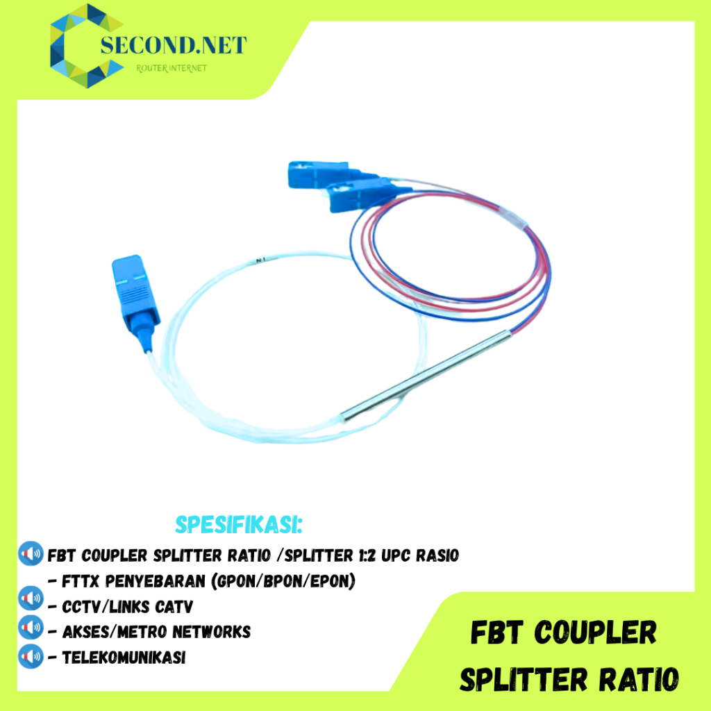 Jual FBT COUPLER SPLITTER RATIO /SPLITTER 1:2 UPC RASIO | Shopee Indonesia