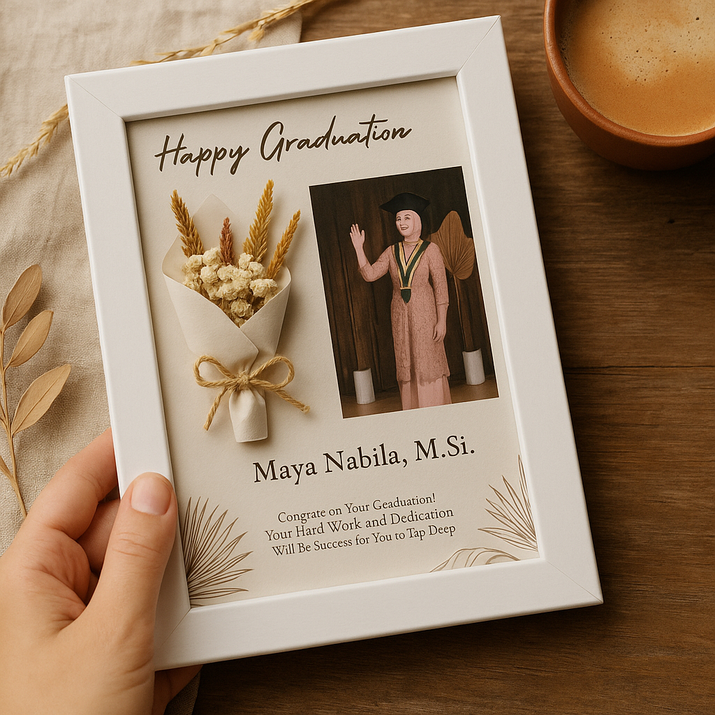 Jual Kado Bingkai Foto Buket Bunga Flower in Frame Hadiah Ultah ultah ...