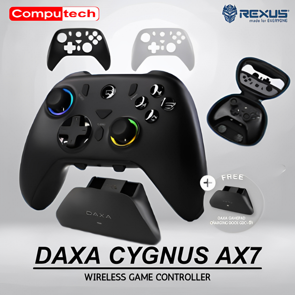 Jual Gamepad REXUS DAXA Cygnus DX-AX7 Dual Connection With Charging ...
