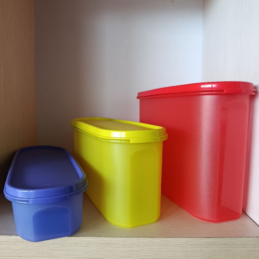 Jual Tupperware Super Oval Set (3) / Toples makanan 3 ukuran | Shopee ...