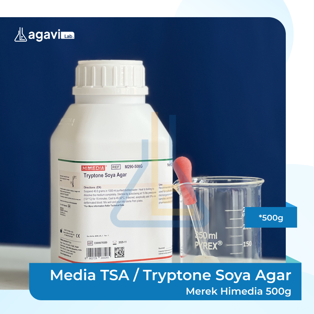 Jual Media Tryptone Soya Agar (TSA) merek Himedia 500g | Shopee Indonesia