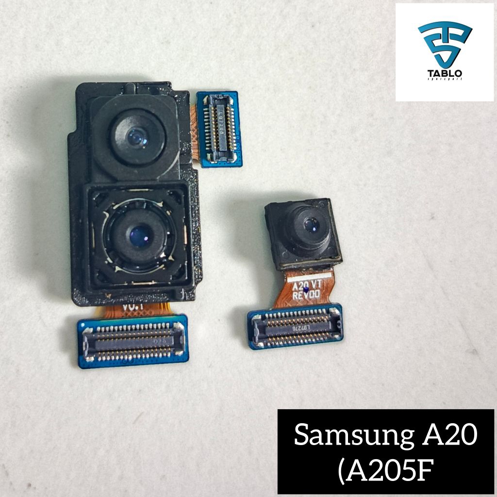 Jual kamera depan belakang Samsung A20 A205F ori copotan hp | Shopee ...