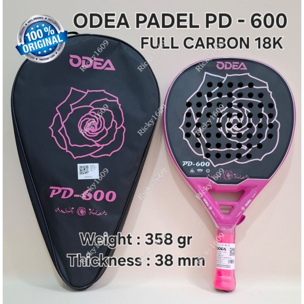 Jual ODEA PADEL RACKET PD-600 18K / RAKET PADEL ODEA PD-600 18K ...