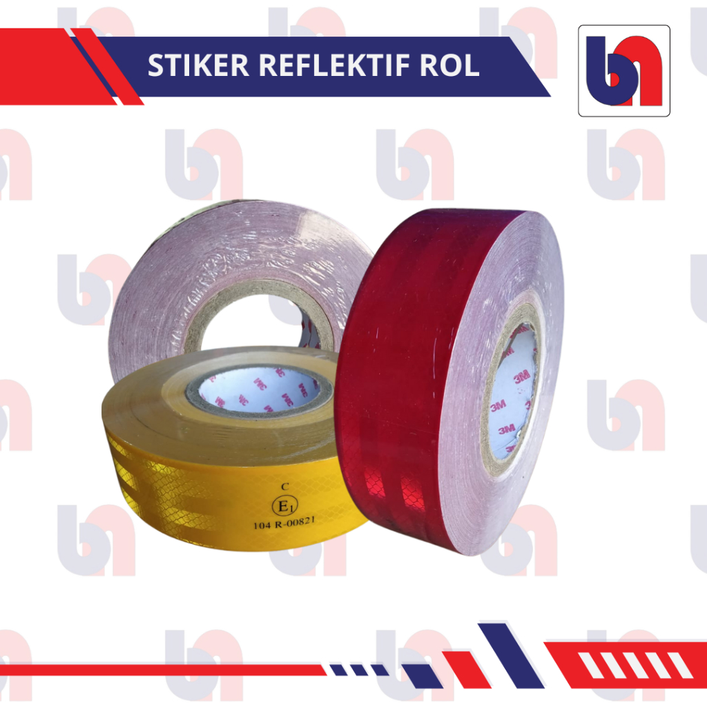 Jual 1 Roll Stiker Reflektor Pemantul Cahaya Malam Hari Reflektif Truk ...