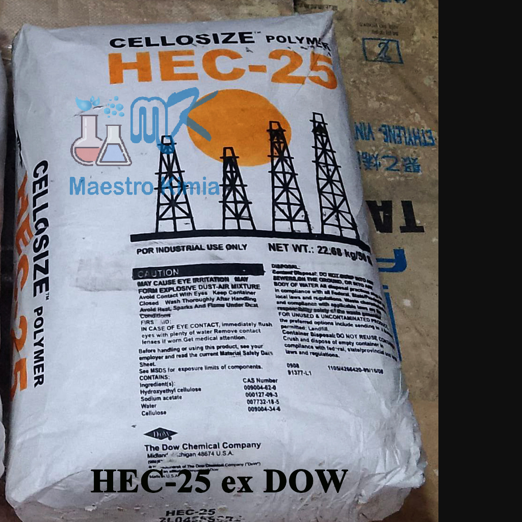 Jual Hydroxyethylcellulose polymer (HEC/MHEC/HEMC) Cellosize 1 Kg ...