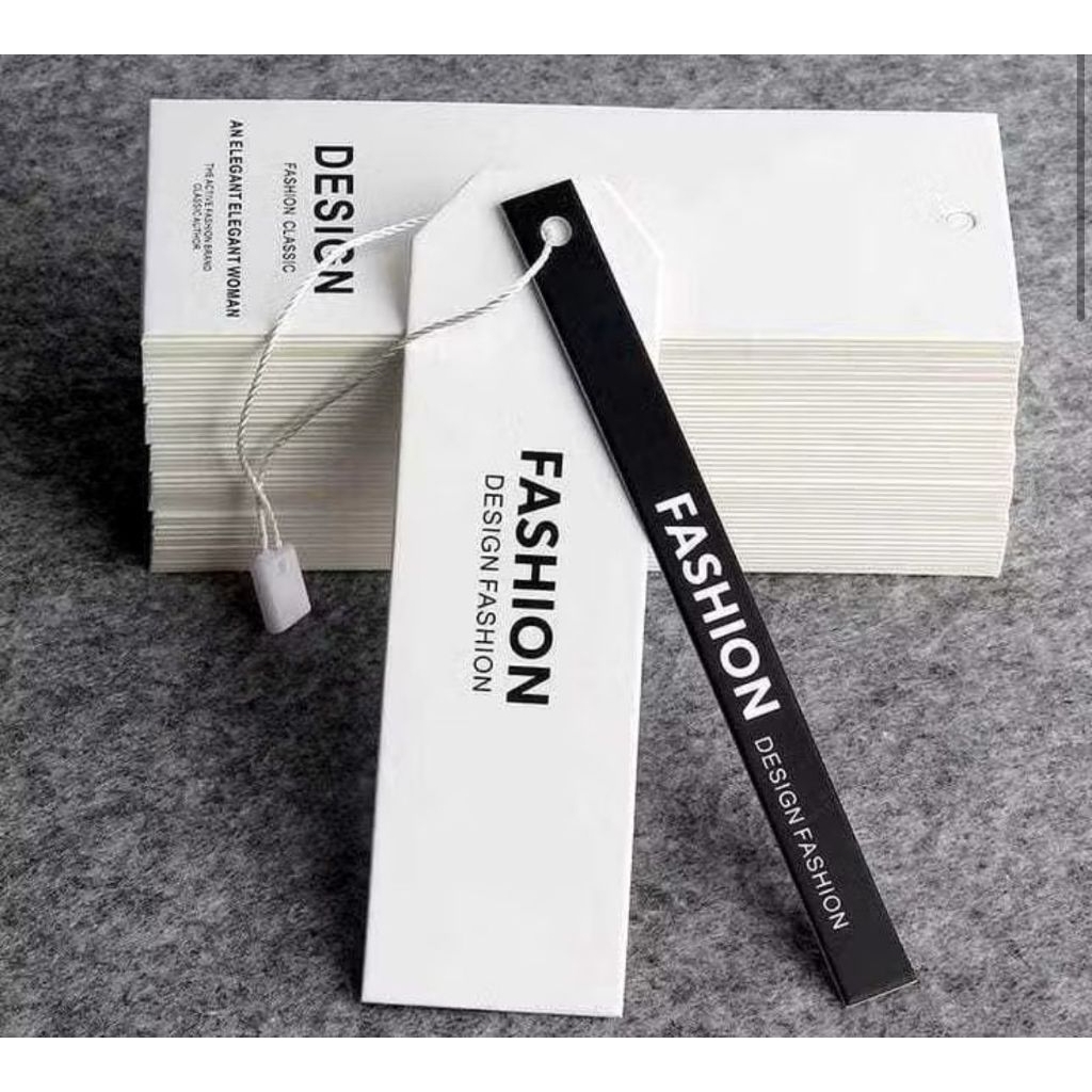Jual (FREE DESIGN) 1200 pcs HANGTAG TEBAL IVORY hangtag embos hangtag ...