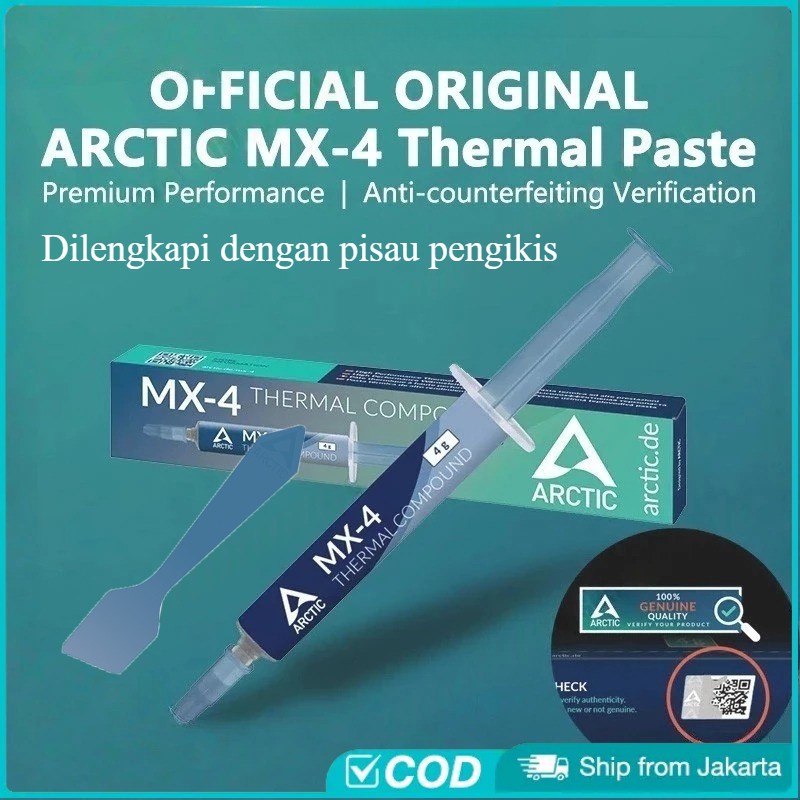 Jual COD Thermal Paste ARCTIC MX-4 (4 Gram) - MX4 HIGHEST Performance ...