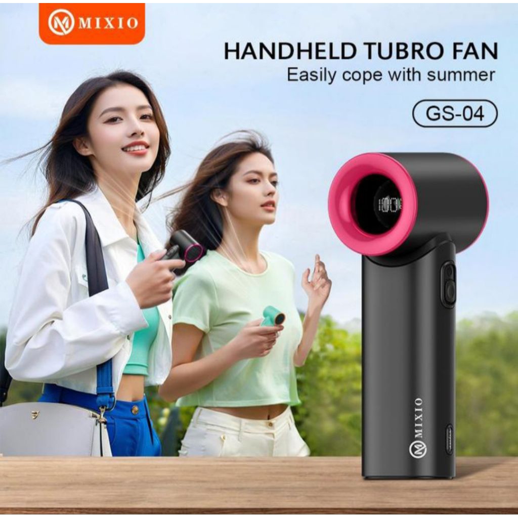 Jual Mixio GS-04 Mini Kipas Angin Turbo Strong Potable Handheld ...