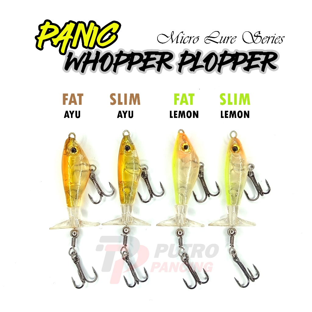 Jual Lure Micro Casting PANIC WHOPPER PLOPPER GP Umpan Casting Hampala ...