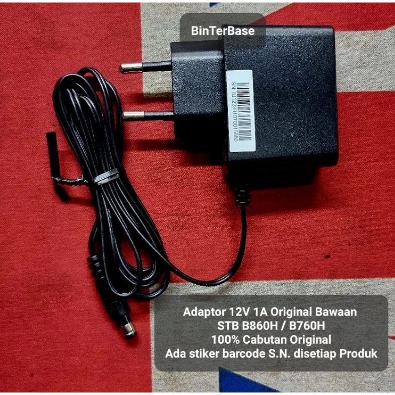 Jual Adaptor Original Cabutan STB Android box B860H / B760H ZTE 12V 1A ...