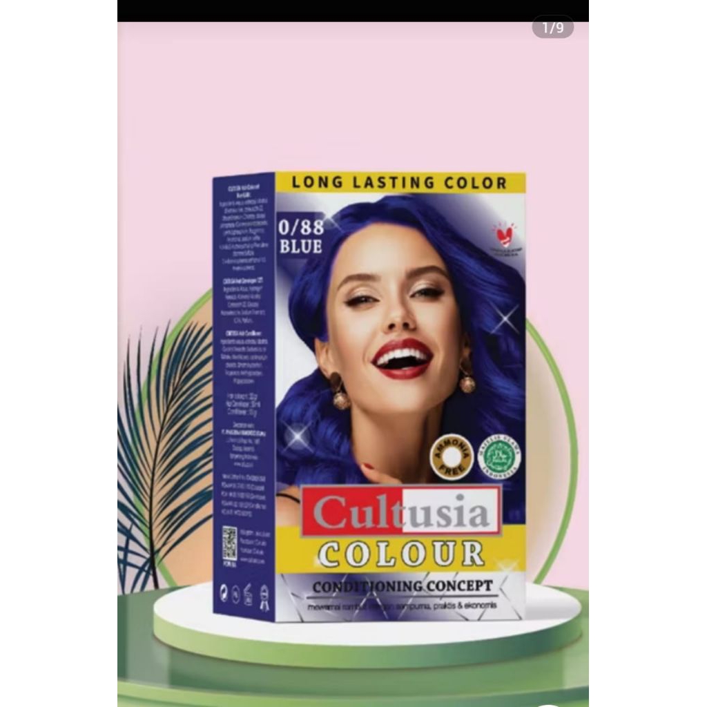 Jual Cultusia cat rambut blue / cultusia bleaching powder / cat rambut ...
