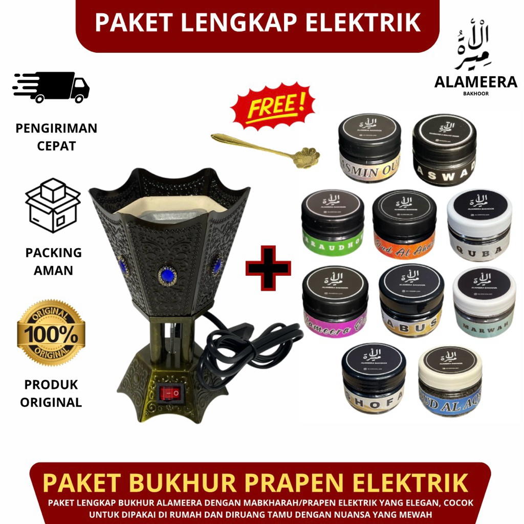 Jual Bukhur Arab Paket Komplit Elektrik - Mabkhara Listrik Premium ...