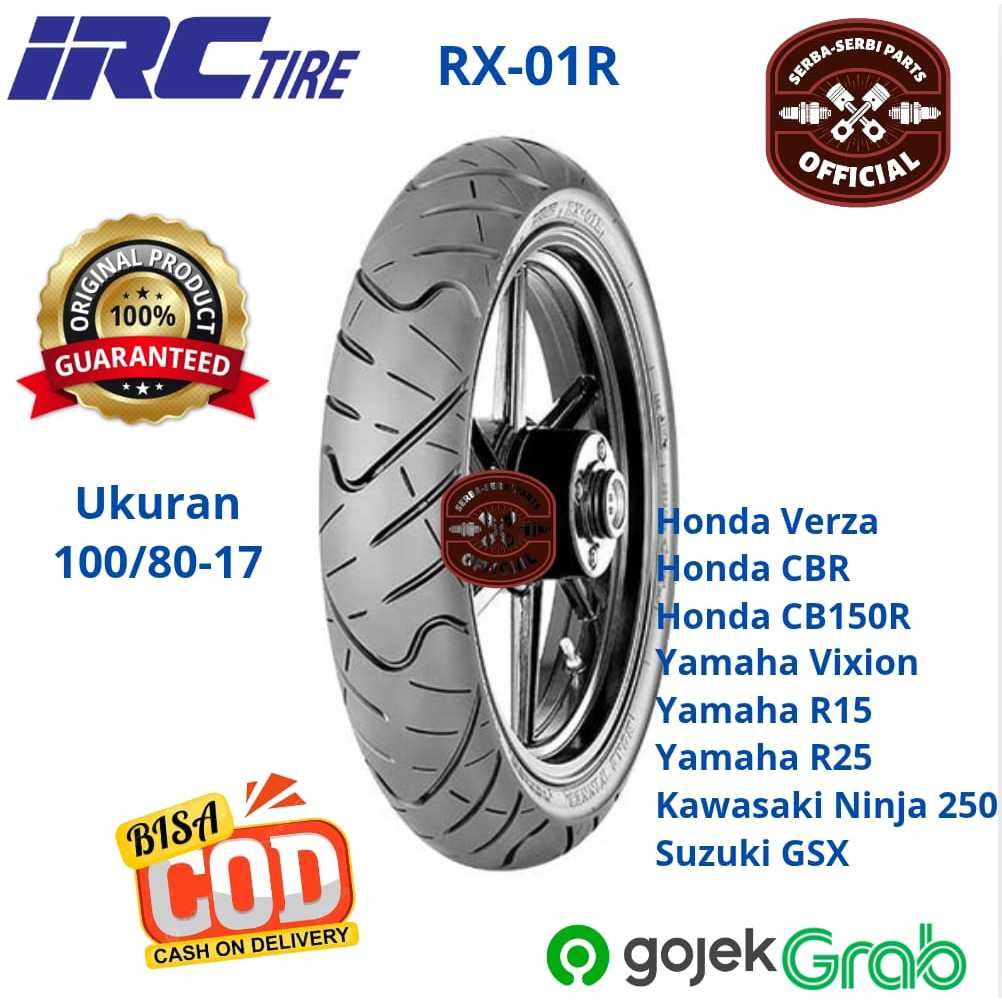 Jual [READY COD] BAN LUAR BELAKANG IRC Tire RX-01R Motor Honda Verza ...