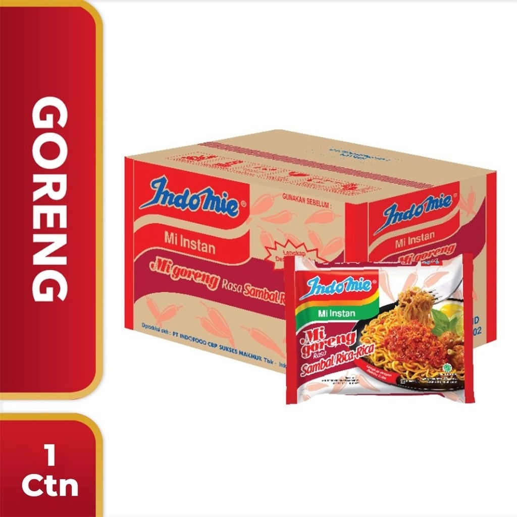 Jual Indomie Goreng Sambal Rica-Rica 1 Dus 40pcs | Shopee Indonesia
