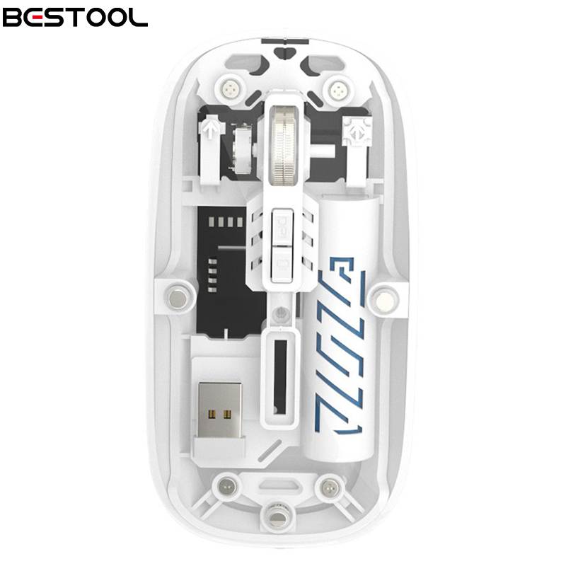 Jual Bestool mouse transparan isi ulang baru 2.4G mouse nirkabel ...