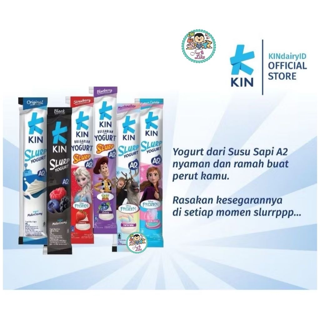 Jual KIN Slurp Yogurt / Yoghurt Creamy Stick 45gr. (ECER 1 pc) | Shopee ...
