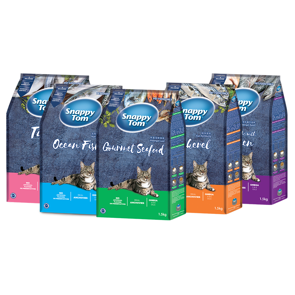 Jual Snappy Tom 1,5kg all varian snappy tom pet food only dry catfood ...