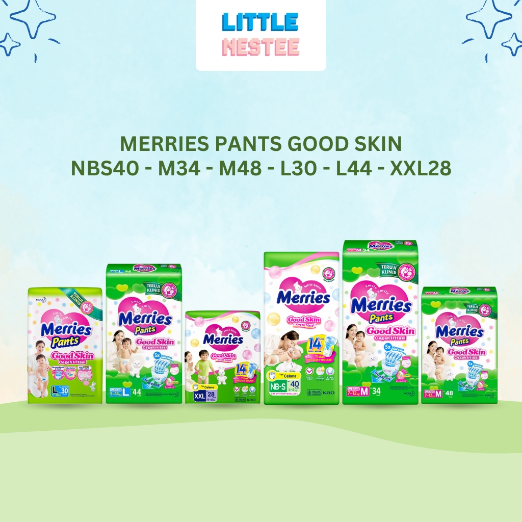Jual MERRIES GOOD SKIN POPOK BAYI PEREKAT CELANA NBS40 M34 L28 L30 L44 ...