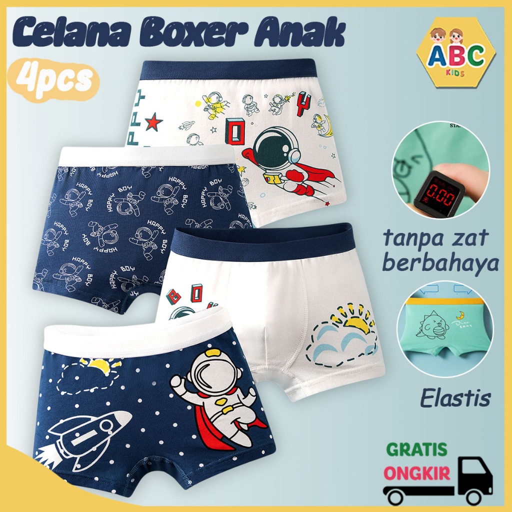 Jual ABC KIDS Celana Boxer Anak Laki Laki karakter Celana Dalam Boxer ...