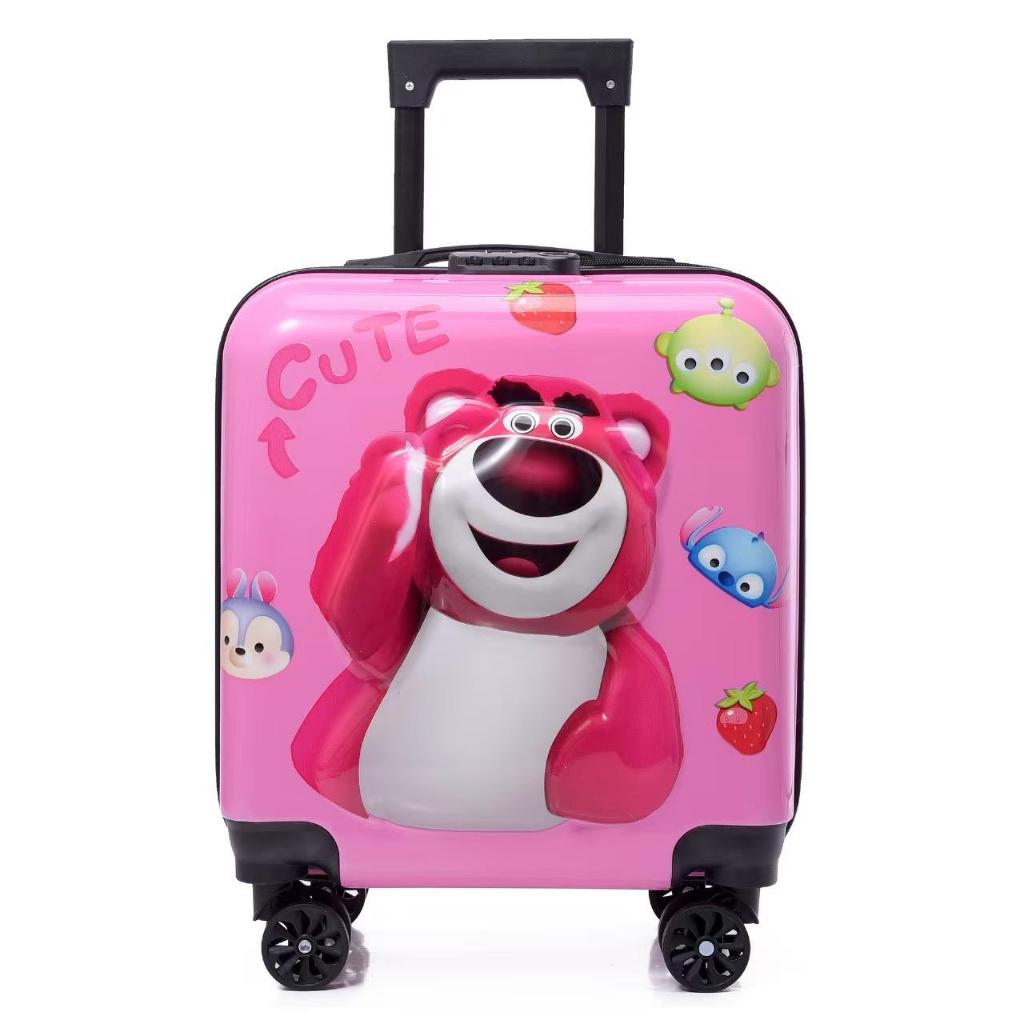 Jual HITOSE - NEW ARRIVAL 3D Koper Anak 2 Sisi Lotso Dino unicorn ...