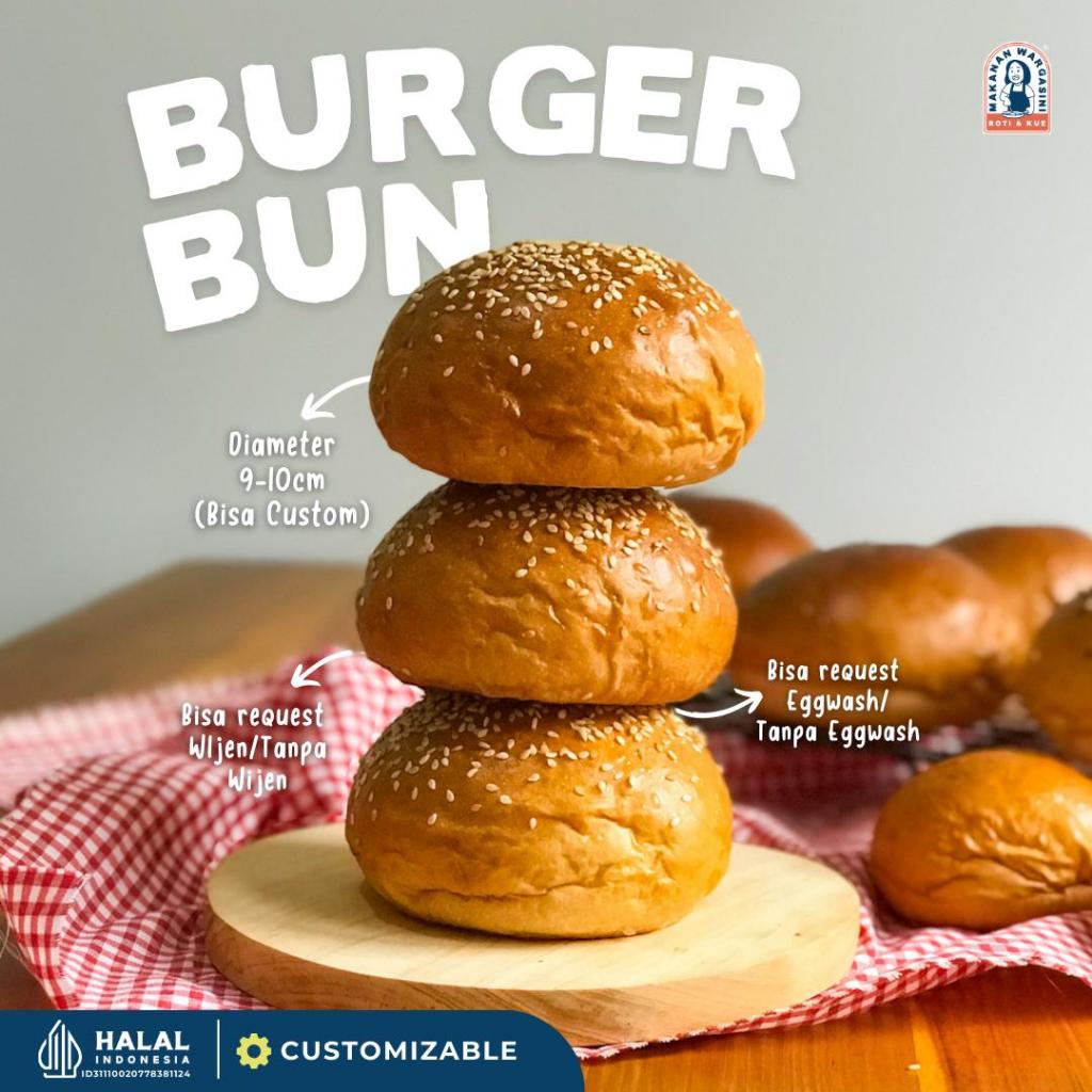 Jual Supplier Roti UMKM | Roti Burger Bun Diameter 10cm / Supplier Roti ...