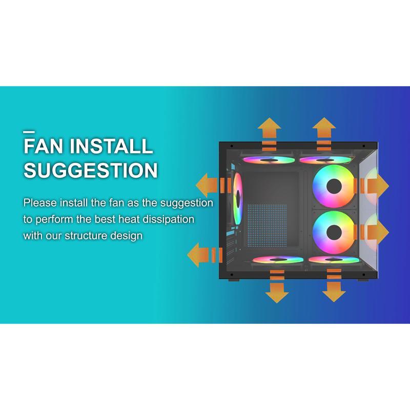 Jual Casing VENOM RX TIGER ESPORT Include 3 fan - Black | Shopee Indonesia