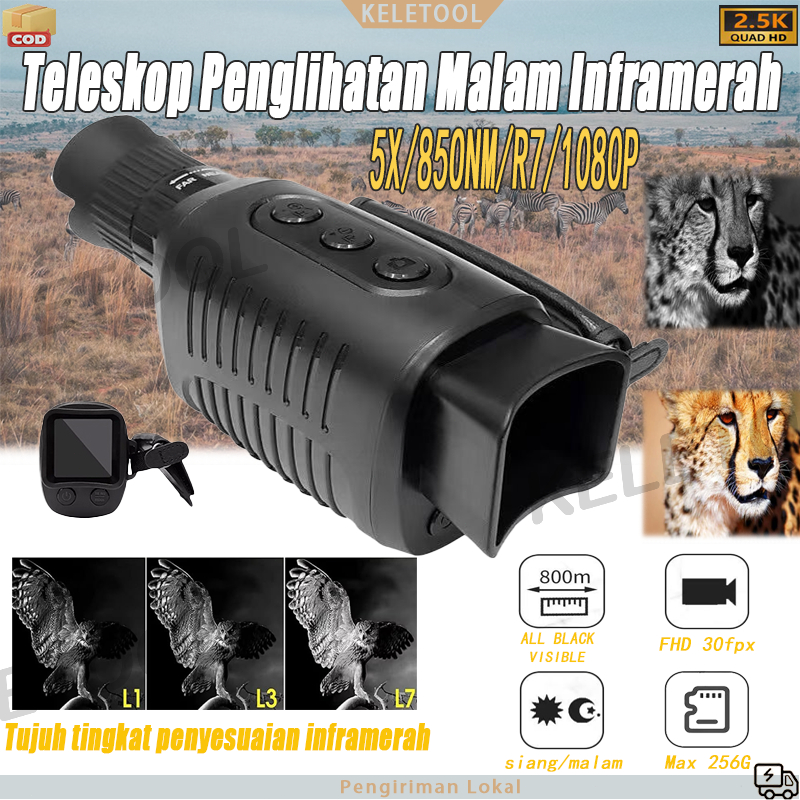 Jual 10X Zoom 850nm Infrared LEDs Night Vision Malam Monokular ...