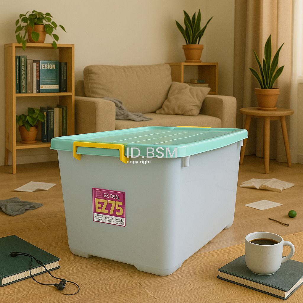 Jual BOX CONTAINER EZY CB 75 LITER KOTAK/TEMPAT PENYIMPANAN WADAH ...