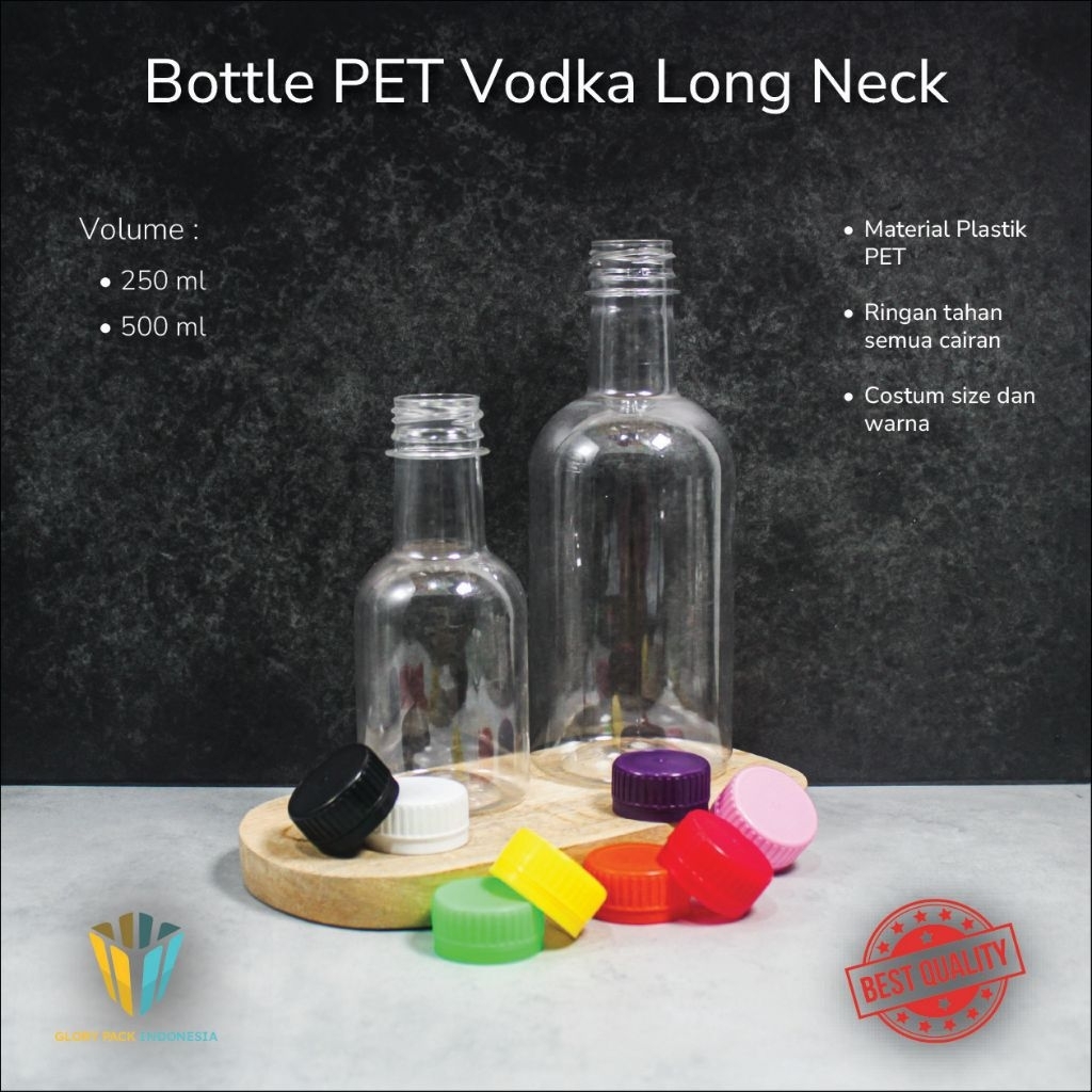 Jual Botol Pet Plastik Podka 200ml 500ml LN | Shopee Indonesia