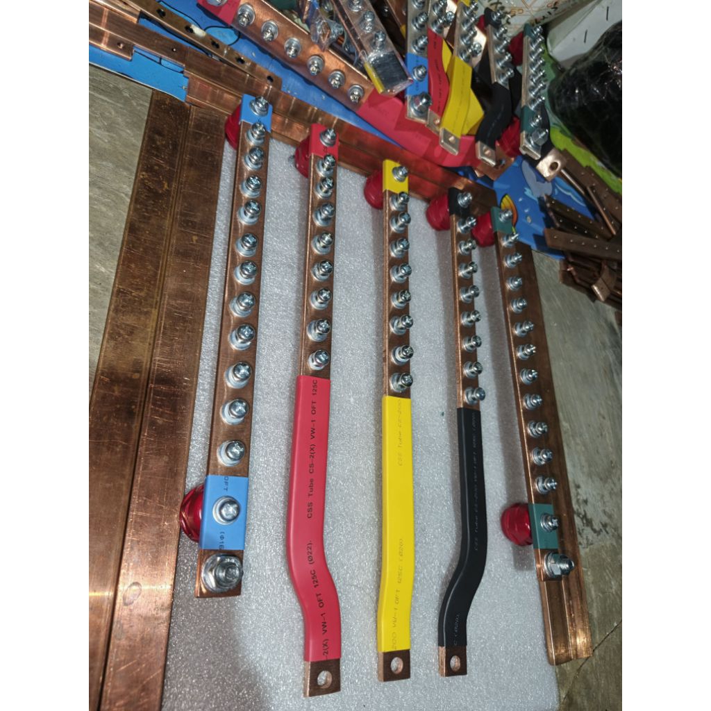 Jual BUSBAR 5×20 RSTN + GROUND PANJANG 35 CM UNTUK MCCB 200A | Shopee ...