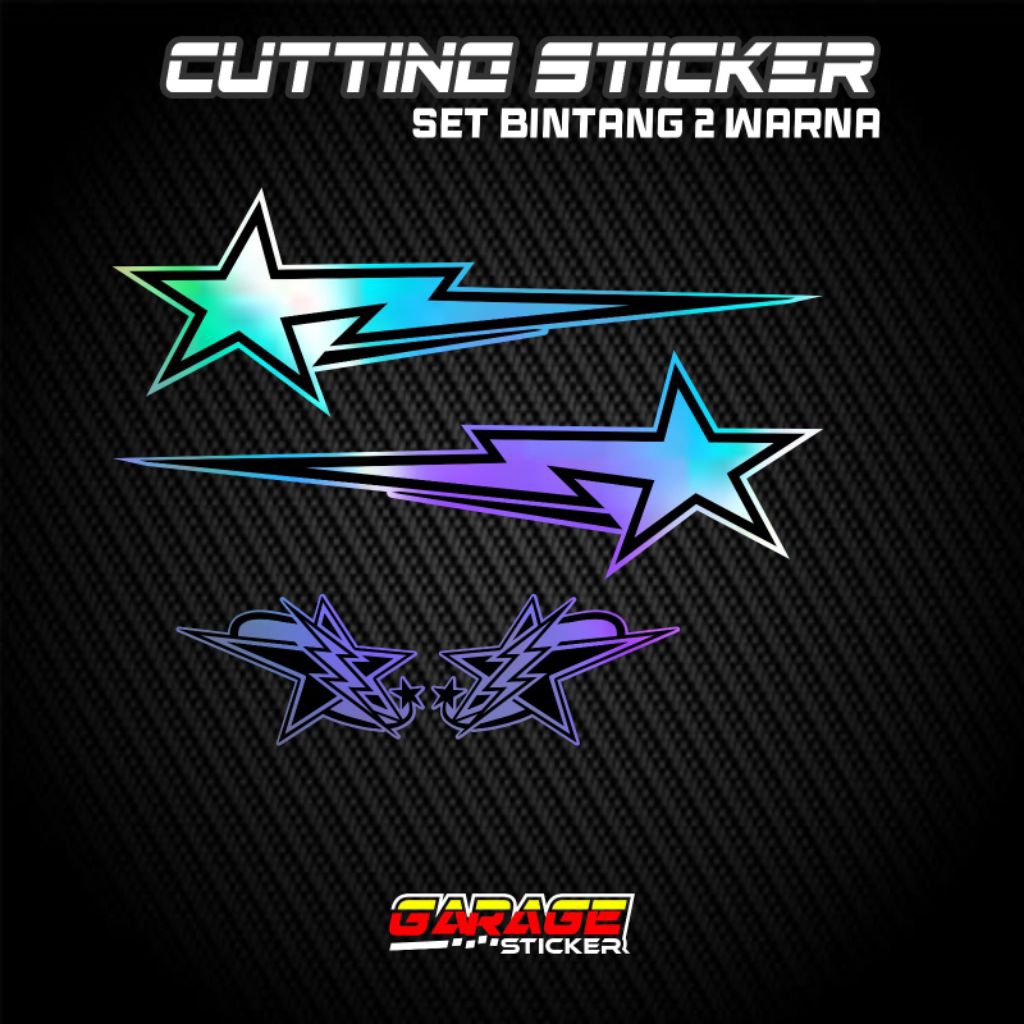 Jual Stiker bintang petir v4 cutting sticker isi 4 pcs universal all ...