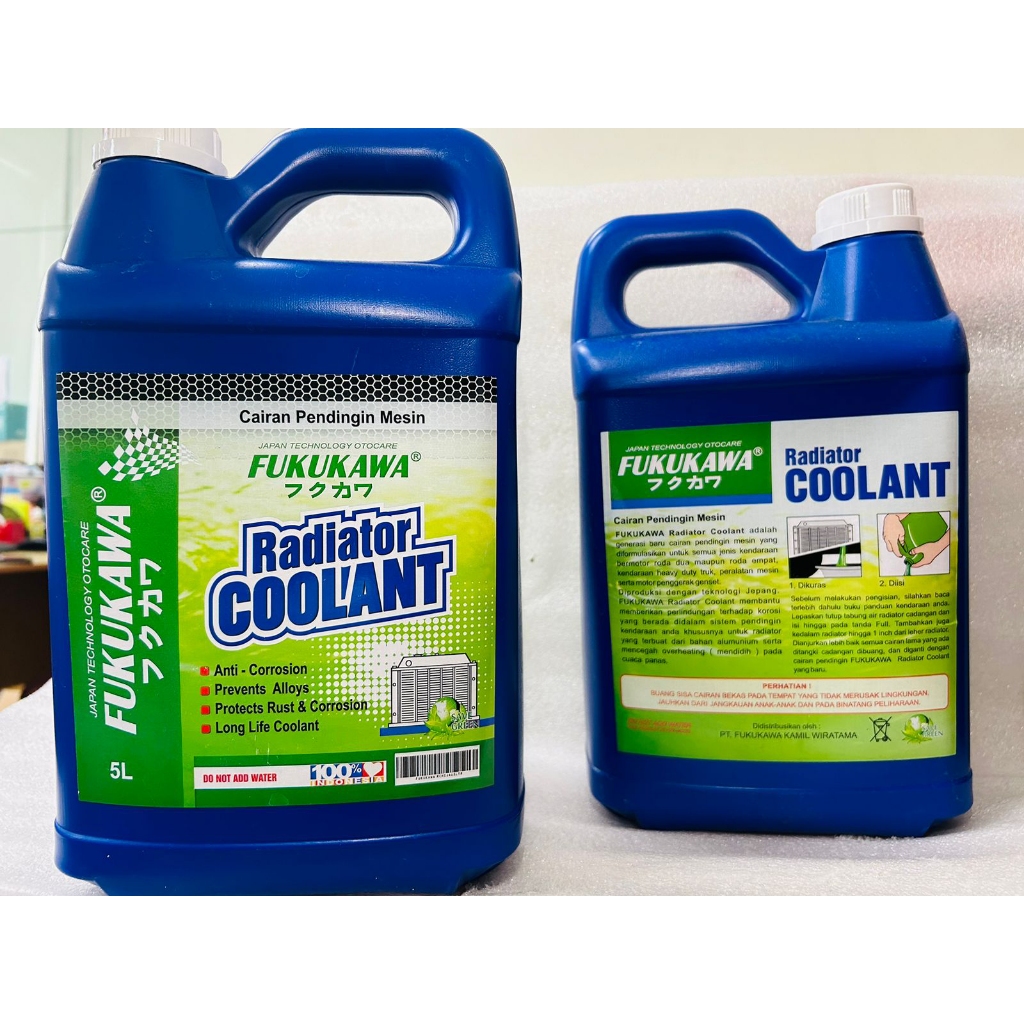 Jual Air Radiator COOLANT 5 Liter - 1 Liter FUKUKAWA JAPAN / AIR ...