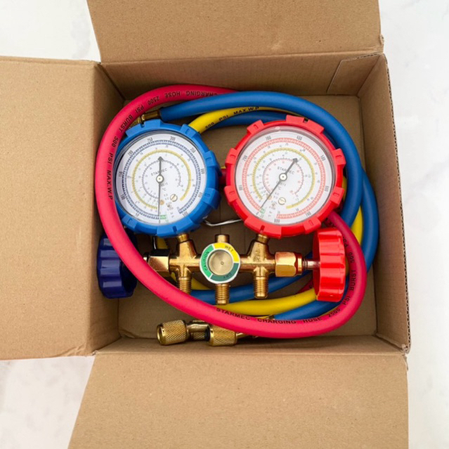 Jual DOUBLE TESTING MANIFOLD SET | R22 R32 R410 R134A MERK STARMEC ...
