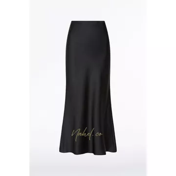 Nahel Rok Satin Silk Satin Skirt Premium Rok Satin A Line Mermaid Silk
